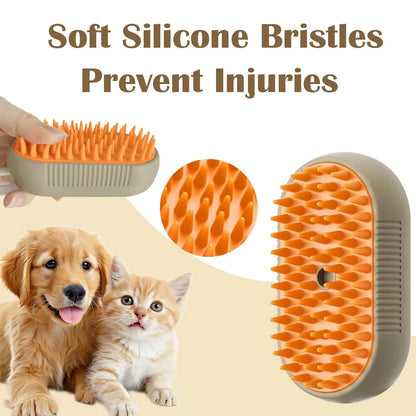 Limited Time: 30% OFF 🔥3 in 1 Pet Steam Brush | Rechargeable, Self-Cleaning, Deshedding & Massage Tool for Dogs & Cats