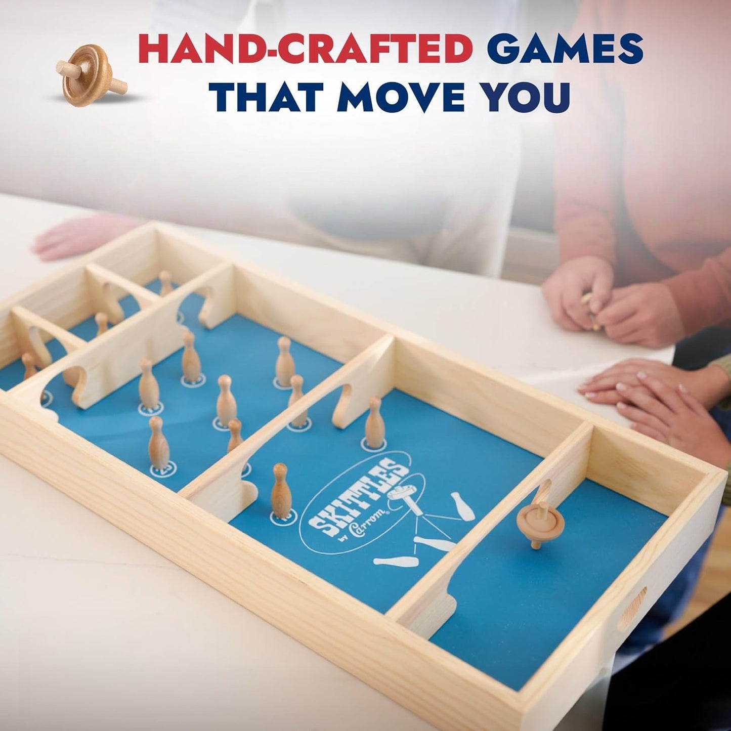Large Wooden Board Game for Adults & Kids – Family Tabletop Game for Family Night, Indoor & Outdoor Family Entertainment