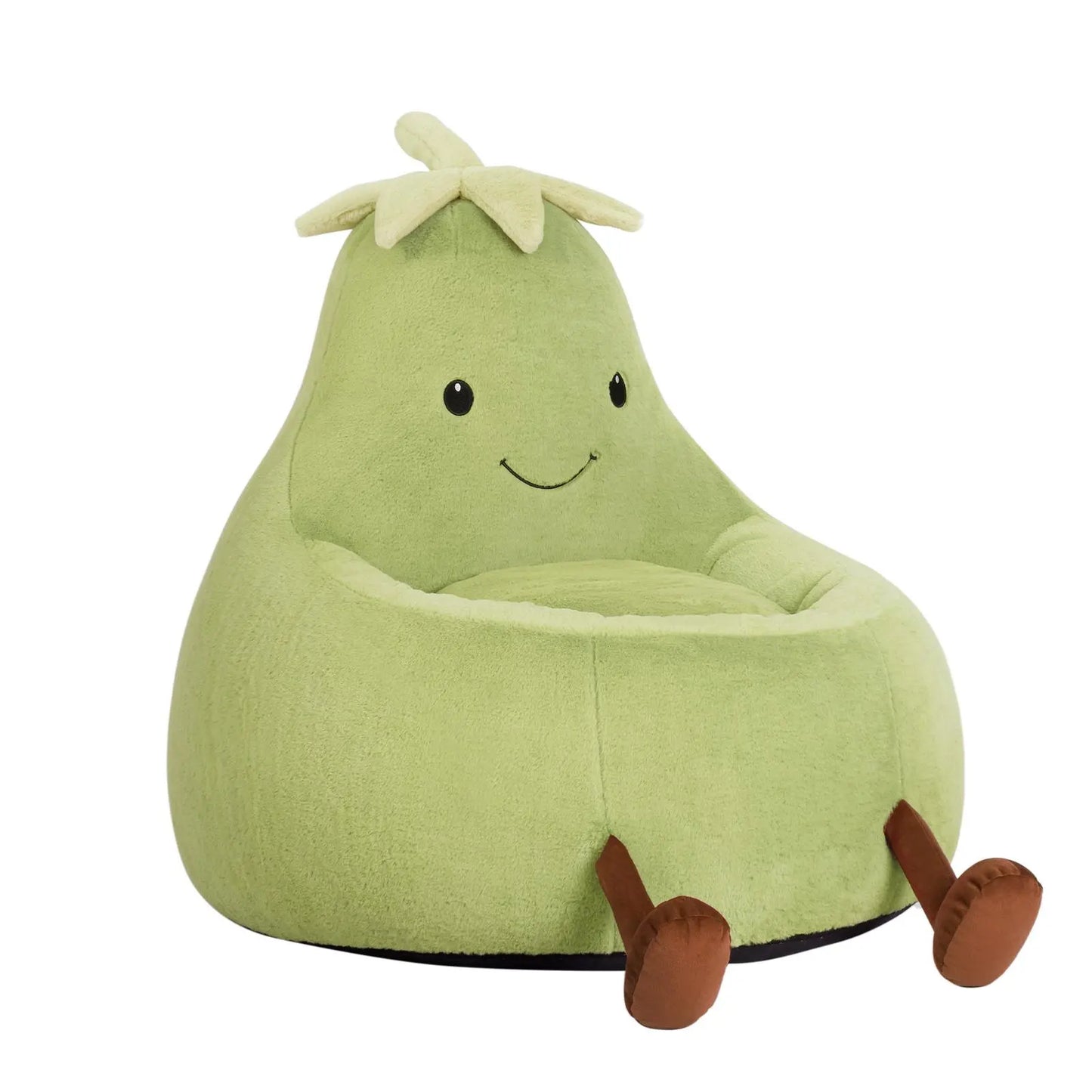 Modern Memory Foam Bean Bag Chair | High Rebound Lazy Floor Sofa for Adults & Kids, Beige Eggplant Purple Padded Lounge Couch