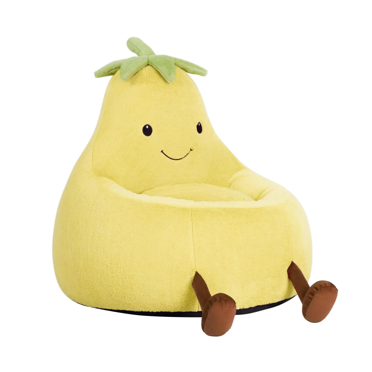 Modern Memory Foam Bean Bag Chair | High Rebound Lazy Floor Sofa for Adults & Kids, Beige Eggplant Purple Padded Lounge Couch